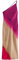 Vestido de teñido anudado para mujer, elegante vestido asimétrico midi, fucsia, S