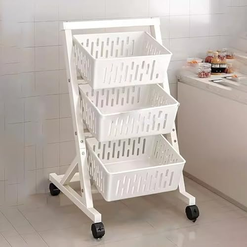 standregale snack regal Obst- und Gemüseaufbewahrung mit 3 und 4 Ebenen – Verkaufsständer mit großer Kapazität/Vorratsregalwagen – Snack-/Süßigkeiten-Ausstellungsregal mit Rädern für Geschäft, Zuhause