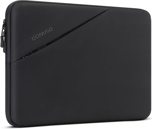 DOMISO Funda para portátil de 14 Pulgadas,Impermeable Bolsa de Transporte para Ordenador 360°Protectora para 14 Notebook Thinkpad Ideapad HP DELL Chromebook Surface Laptop,Negro