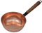 JISADER Casserole Multifonctionnelle en Cuivre, Petite Casserole à Soupe pour Restaurant et Ménage, Ébullition, Camping, Cuisine, Fond Plat, Sans Couvercle, Bronze, 20 cm de Diamètre, 8 cm de Hauteur