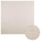 vidaXL Teppich ZIZUR Creme 200x200 cm Jute-Optik Indoor und Outdoor, Fußmatte, Bodenteppich, Teppichboden, Bodenmatte, Flächenvorleger, Innenteppich