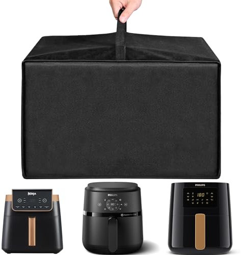 Housse anti-poussière pour friteuse à air chaud Ninja AF300EU/AF180EU/ AF180EUCP Housse de protection Compatible avec Philips Friteuse à air série 2000 6.2L (38Tx38Bx36Hcm)