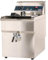 Romux® Freidora Industrial Eléctrica 18 Litros Simple Sobremesa con Grifo | Freidora Profesional de Aceite en Acero Inox 4500 W Termostato Calidad