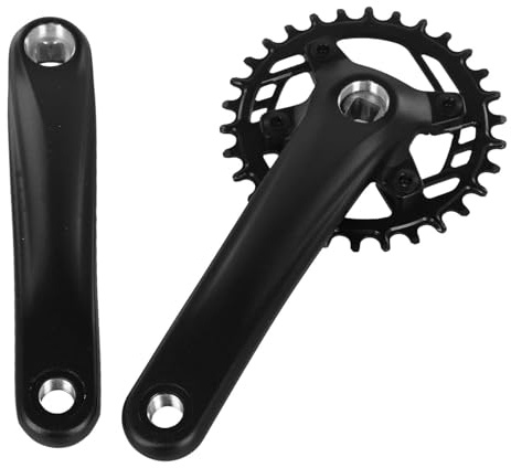 Helilyco Fahrrad-Kurbelgarnitur, 30T, Singlespeed, 170 mm, Aluminiumlegierung, Kurbel für Elektrofahrrad, für Vierkant-Tretlager