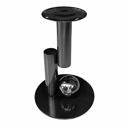 Générique Pieds De Table De Bar Ronds en Métal - Pieds Décoratifs Artistiques pour Meubles - Supports pour Tables D'appoint, Table Basses, Petites Tables Basses(Noir)