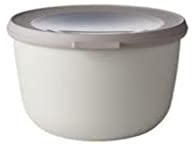 Mepal - Multi Bowl Cirqula Round - Vorratsdose mit Deckel - Geeignet als Luftdichte Aufbewahrungsbox für den Kühlschrank, Mikrowellengeschirr & als Frischhaltedosen - 2000 ml - Nordic White