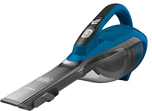 BLACK+DECKER dustbuster AdvancedClean Aspiradora de mano inalámbrica, azul océano (HLVA315J22)