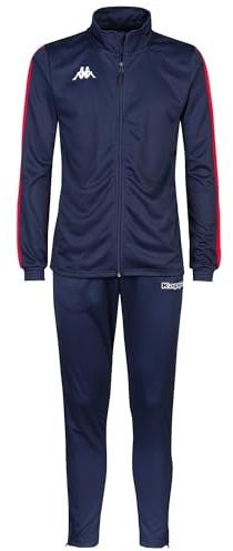 Kappa - Salcito TKS,Tuta da uomo, blu oltremare/rosso, M