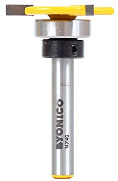 Yonico 14914q 1/8-Inch x 5/16-Inch Top Bearing Slot Cutter Router Bit 1/4-Inch Shank
