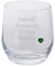 2 Emerald Anniversary 55 Years Together Pair of Dartington Tumblers Brandy Glasses with Emerald Gem Heart