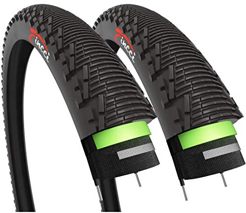 Fincci Fahrradreifen 26 Zoll - Paar MTB Reifen 26 x 1.95 mit 3 mm Pannenschutz, Fahrradmantel 26 Zoll, 60 TPI Reifen für Mountainbike, MTB Fahrrad, Rennrad Hybrid Fahrrad, E Bike - 2er Pack 53-559