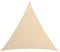 AMANKA Tenda da Sole UV - 7x7x7 m Triangolo HDPE - Telo di Protezione Solare Balcone Giardino Beige