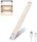 DFGOTOP Lampe de Placard 160 LED Sans Fil, Reglette Cuisine, Eclairage Sous Meuble avec Détecteur de Mouvement, Charge USB pour Armoire, Escalier (2PCS) (40cm-1PCS)