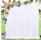 LuoluoHouse Elfenbeinfarbene Hochzeitsbögen, 2 Paneele, weiß, Hintergrund für Zeremonie, Empfang, 6 m, für Laube, Hochzeit, Urlaub, Partys, Decke, Voile, Bett, Baldachin, Schal, Dekoration