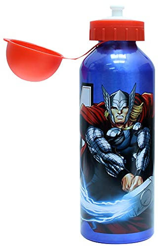 SKYLINE Kinder-Trinkflasche 500 ML, Aluminiumflasche für Kinder, thermisch, mit hermetischem Deckel, BPA-frei, zum Mitnehmen in Schule, Park, Sport etc.