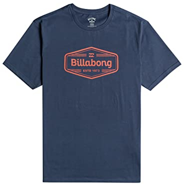 BILLABONG Mens Trademark T-Shirt, Denim, M EU