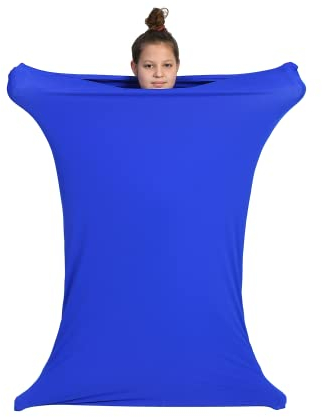 Sensory Owl Ganzkörpersocke Sensorisch Kinder und Erwachsene Ganzkörperwickel Stressabbau Autismus ADHD Hilfsmittel M 125 cm Blau