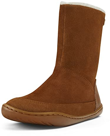 Camper Girl's Peu Cami Kids Mid Calf Boot, Medium Brown, 11 UK Child
