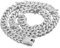 HALUKAKAH Chaîne en Or Iced Out,Pour des Hommes 13MM Finition Or Blanc Platine Étoiles Chaîne à Maillons Cubaine Miami Collier 54cm Cz Complet Taille Diamant Ensemble de Broches,Cadeau pour Lui