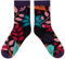cup of sox Lustige Socken Damen 37-40 mit Bunte Pflanze und Blätter, Baumwolle Witzige Farbige Anzugsocken für Frauen