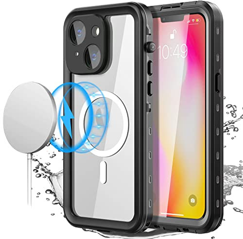 AICase für iPhone 14 Plus Wasserdicht Hülle mit MagSafe Unterstützung, (6.7) 360 Grad Schutz Outdoor Rundumschutz IP68 zertifizierter Ganzkörperschutz,Unterwasserschutzhülle für iPhone 14 Plus-