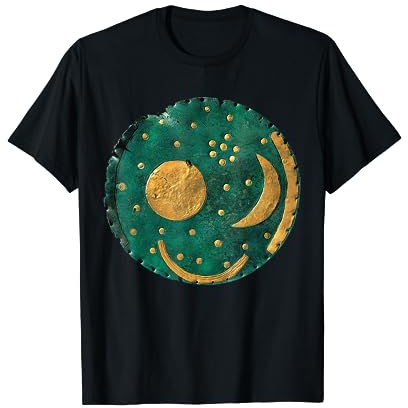 HIMMELSSCHEIBE VON NEBRA T-Shirt - Schwarz, S, Klassisch, Unisex-Erwachsene