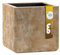 Esteras Pflanzkübel groß außen - Fiberglas Blumentopf quadratisch 27x27x27cm - Blumenkasten für Draußen - Blumenkübel Frostsicher - Blumenkasten für den Garten Old Stone Brown - Cavan