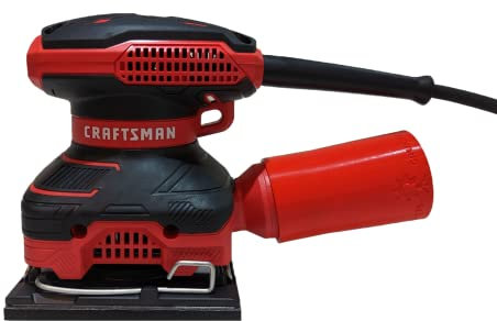 Vacuum Adapter for Dewalt or Craftsman Sanders - Dust Collection - Galactic Gadgets (1-7/8in - Red)