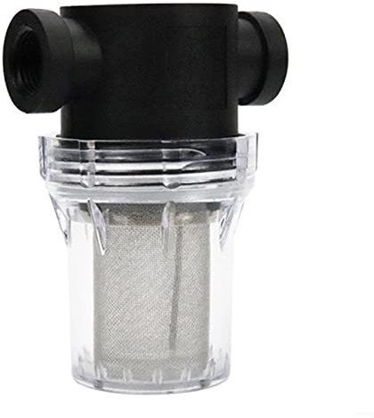 HpLive Filtre à pipeline, filtre de pompe à eau 3/4 avec tamis en acier inoxydable 200 mailles, nettoyage de tuyau de jardin, pour arrosage de jardin, bassin de jardin, piscine