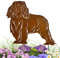 Terma Stahldesign Edelrost Hund Cavalier King Charles Spaniel, Handmade Germany, tolle gartendeko aus Rost-Metall, deko rostoptik, Rostfiguren Tiere, rostfiguren Garten, Rostdeko