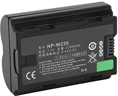 7.2V 2250mAh NP W235 Li Ion Battery Suitable for Fujifilm X T5, X T4, GFX 100S, X H2S, GFX 50S II, VG XT4 Vertical Battery Grip, Full New