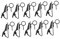 UKCOCO 10st Mikrofon-lavalier Micrófono Inalámbrico Mikrofone Rhode-mikrofon Drahtloses Ansteckmikrofon Mini-accessoires Kabelloses Lavalier-mikrofon Mikrofonständer Eisen Revers