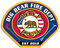 WildeBabsKLBT 11cm Hochwertiger Auto-Aufkleber Sticker Decal Autoaufkleber Aufkleber-Folie Wetterfest Big Bear Fire Department Dept. Feuerwehr Maltese Malteser F819