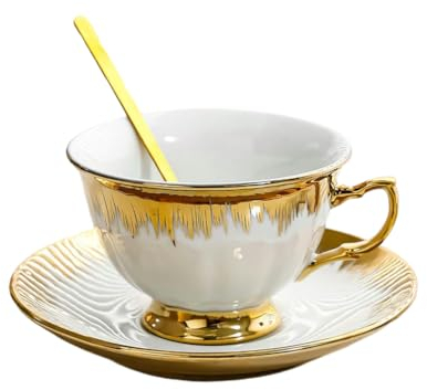 Set di tazze da caffè in ceramica in stile europeo, elegante tazza da caffè di fascia alta per caffè - A