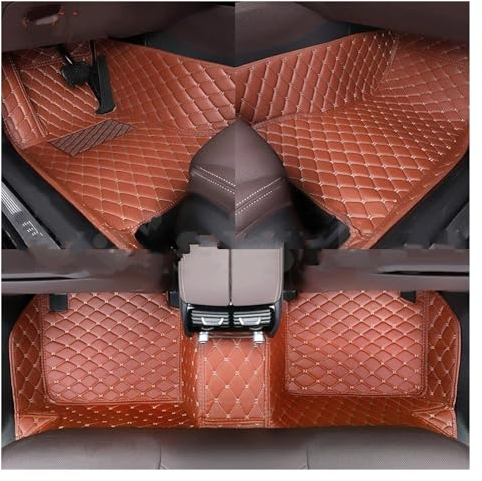 Fußmatten Benutzerdefinierte Auto-Bodenmatte Für Suzuki Für Vitara Für Grand Für Vitara Alle Modelle Auto-Teppich Teppiche Fußgängerbrücke Zubehör Styling Innenteile Automatten (Farbe : Braun, Size