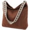 VX VONXURY Damen Handtasche Umhängetasche Canvas/Cord Taschen Große Crossbody Bag Schultertasche mit Reißverschluss Tote für Arbeit Schule Shopper Teen Mädchen