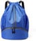 Veki Sacca Sportiva Palestra con Coulisse, Borsa Palestra Sportiva Impermeabile, Sacca Zaino per Uomo e Donna, Zaino Palestra con Scomparto per Scarpe, Borsa da Palla per Basket, Calcio (Blu Scuro)
