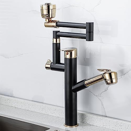 Grifo mezclador para fregadero de cocina, doble función, grifos para fregaderos de cocina, rotación de 360°, grifo de lavabo para fregadero de cocina, camper, lavandería, fregaderos de barra (C 19,5