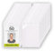50 porte badges transparentes verticales en plastique recyclé pour cartes d'accréditation A6, pochettes transparentes verticales porte badge salon, porte badge grand format