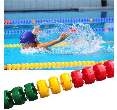 Piscina Cuerda Divisoria De Seguridad, Hexagonal Piscina Seguimiento De La Línea De Agua, Bajo Techo, En Exteriores Cordón Flotante, Bola Flotante Salvavidas Línea Divisoria(Color:Diameter 15cm,Size:1