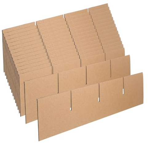 Gatuida Cardboard Divider Boxes 6 Box Shipping Cardboard Divider, Box Dividers Inserts Cardboard for Home Tidy Wine Glassware Dish Packing Moving Boxes