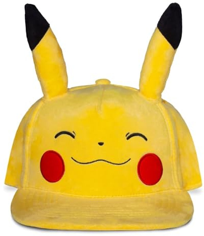 Difuzed Pokemon Smiling Pikachu Novelty Baseball Cap One Size