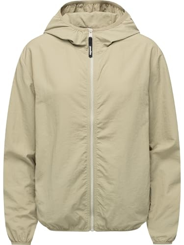 Ragwear Damen leichte Übergangsjacke Sommerjacke kurz mit Kapuze Vinzie B YOUMODO Dusty Olive Gr. XL
