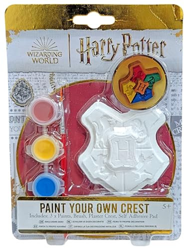 Harry Potter Paint Your Own Hogwarts Crest Kit – DIY Arts & Crafts for Kids – Includes Paints & Brush – Fun Creative Painting Activity for Wizarding World Fans – Age 5+