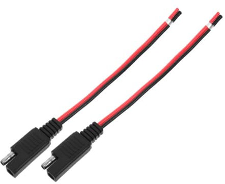 SWOOMEY 2stücke Sae-sae-verlängerungskabel Für Solar Und Automobil Anwendungen Wetterbeständiges Kabel Aus Verzinktem Kupfer Für Zuverlässige Leistungen Im Freien Für Ladungssysteme