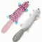Nocciola 2 Pack Knister-, Quietsch- Hundespielzeuge ohne Füllung, aus Weichem und Unzerstörlichem Stoff, für Wasserflaschen, Extra Lange, Plüsch-Kauspielzeuge für Kleine, Mittelgroße und Große Hunde