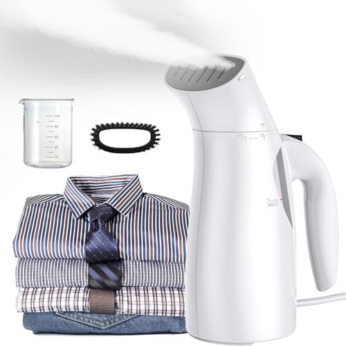 Shenjia Handheld Steamer for Clothes, Steamers for Clothing Portable Mini, 700W, Strong Penetrating Steam, Removes Wrinkle, 15min Continuous Steam Iron, for Travel, Home, Office
