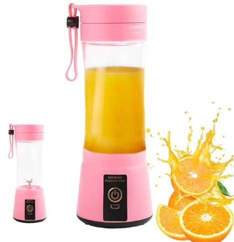 Blender de portable - tasse de presse-agrumes électrique, mélangeur à l'épreuve des fuites | Bouteille Juicer USB compacte, Shaker de fruits de 400 ml avec fonction de nettoyage automatique,