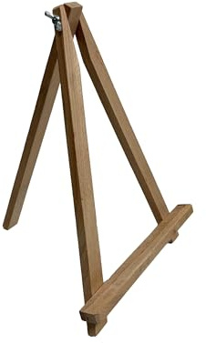 Wooden World – Vielseitige Holzstaffelei 30 cm – Stilvoller und Stabiler Aufsteller für Fotos, Bilder, Menükarten, Schilder und Dekorationen für Hochzeit, Event, Büro oder Zuhause