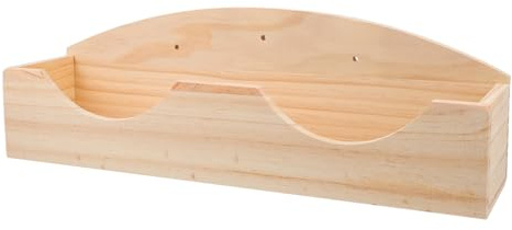 TOYANDONA Kaninchen Heuraufe Holz Futterkrippe Grasspender Futterstation Für Kleintiere Wie Meerschweinchen Chinchillas Draußen